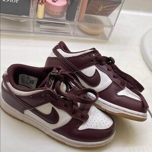 Nike Kids Sneakers - Burgundy and White